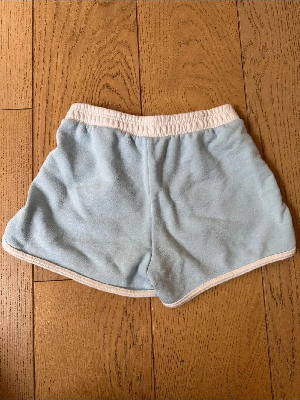 Zara Girls Light Blue Athletic Shorts with White Trim - Picture 3 of 5